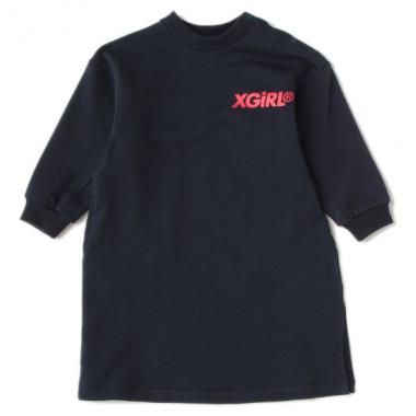 ロゴTシャツ裏毛ワンピース