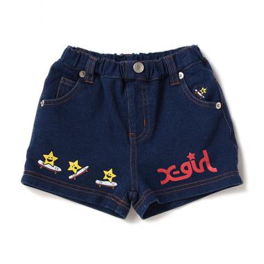 キラッキーストレッチデニムショートパンツ