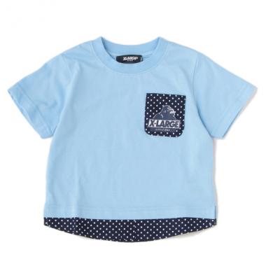 裾ドットレイヤード風Tシャツ