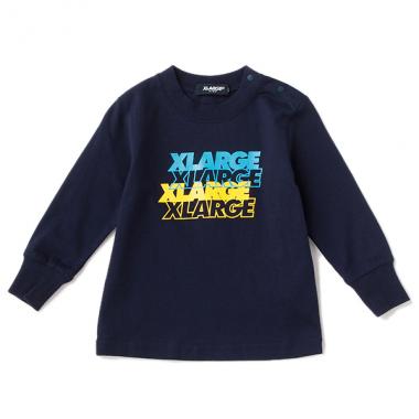 四段重ねロゴTシャツ