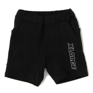 カットミニ裏毛ロゴショートパンツ