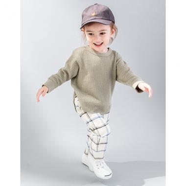 変形ヘムワッフルTシャツ