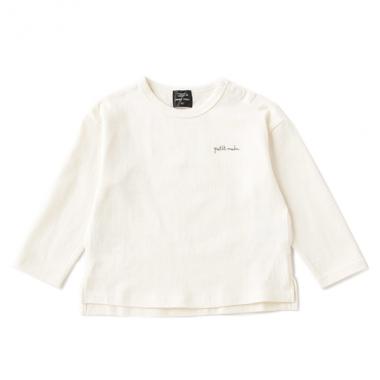 オーガニックコットン ワンポイントロゴ刺しゅうTシャツ