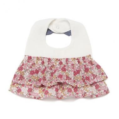 ワッフル花柄フリルスタイ