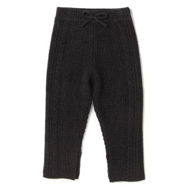 サイドスリット入りニットパンツ