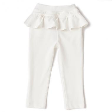 フリルつきストレッチデニムパンツ