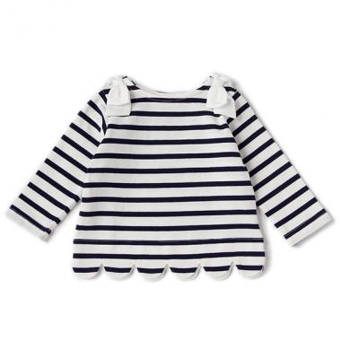 スカラップボーダーTシャツ