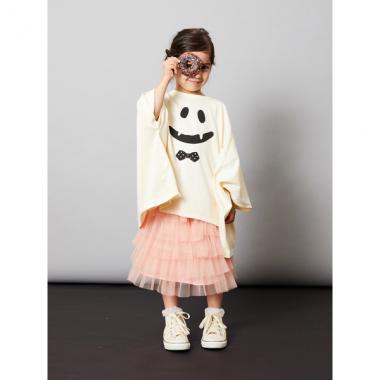 オバケプリント変形Tシャツ