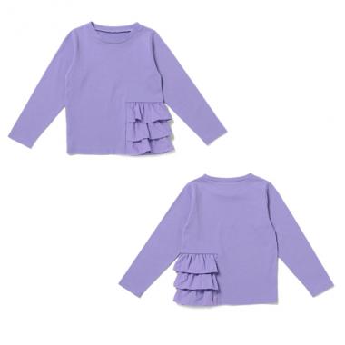 裾フリルTシャツ