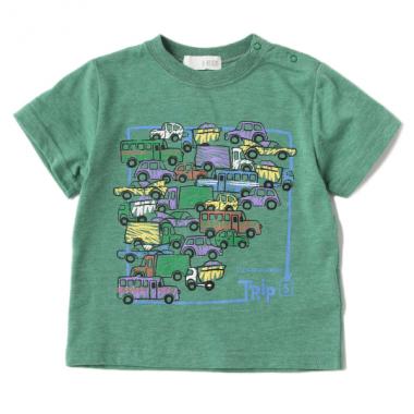 旅行車プリントTシャツ