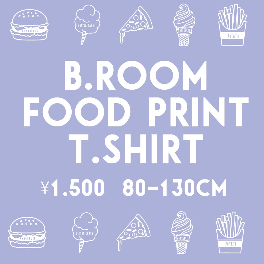 b・ROOM フードプリントTシャツ